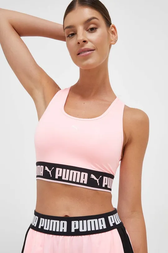 ροζ Αθλητικό σουτιέν Puma Strong Γυναικεία