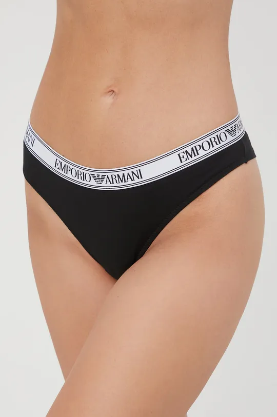 czarny Emporio Armani Underwear brazyliany (2-pack) 163337.2R227 Damski