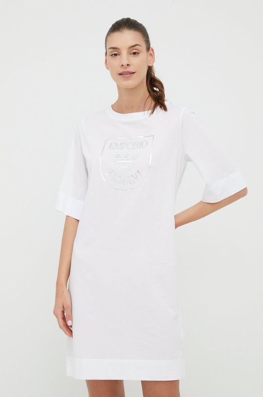 bílá Bavlněná noční košile Emporio Armani Underwear Dámský