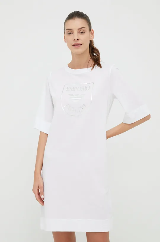 λευκό Βαμβακερό νυχτικό Emporio Armani Underwear Γυναικεία