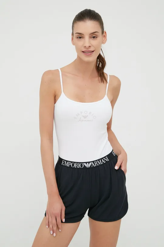 fehér Emporio Armani Underwear pamut top Női