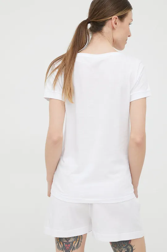 Pamučna pidžama Emporio Armani Underwear bijela