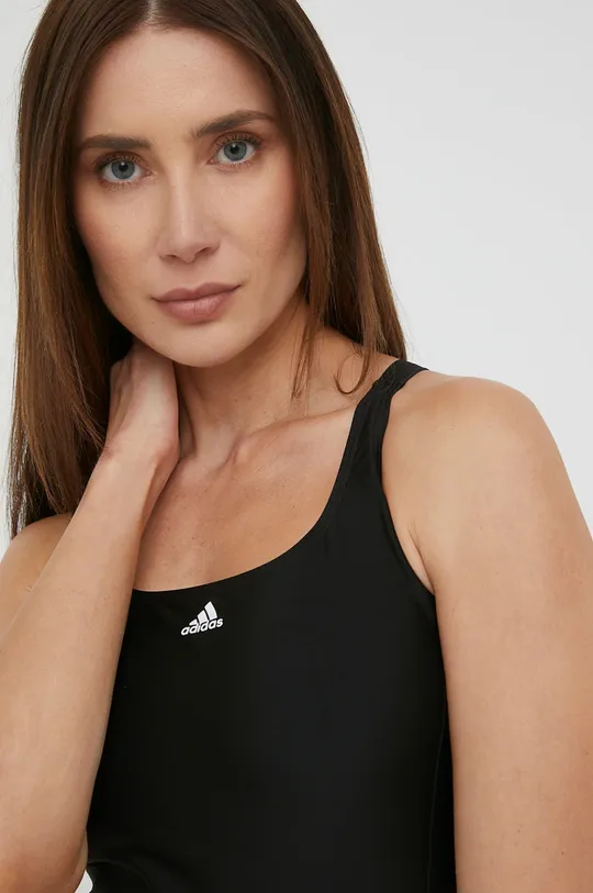 czarny adidas Performance strój kąpielowy Mid 3-Stripes
