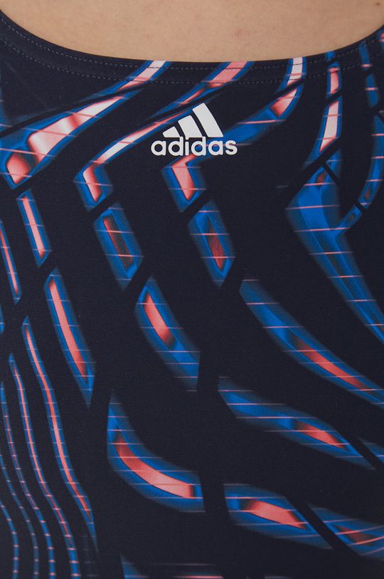 námořnická modř Plavky adidas Performance Souleaf Graphic 3-stripes HA6001