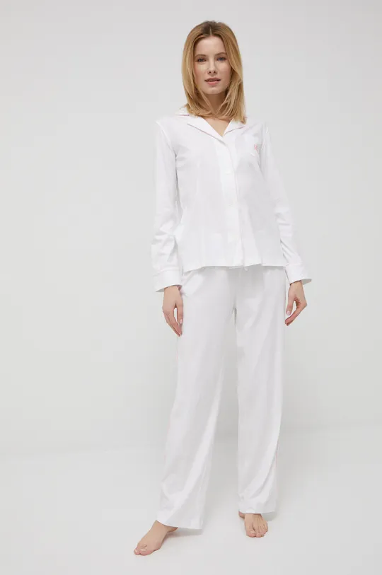 biały Lauren Ralph Lauren komplet piżamowy ILN92164F Damski