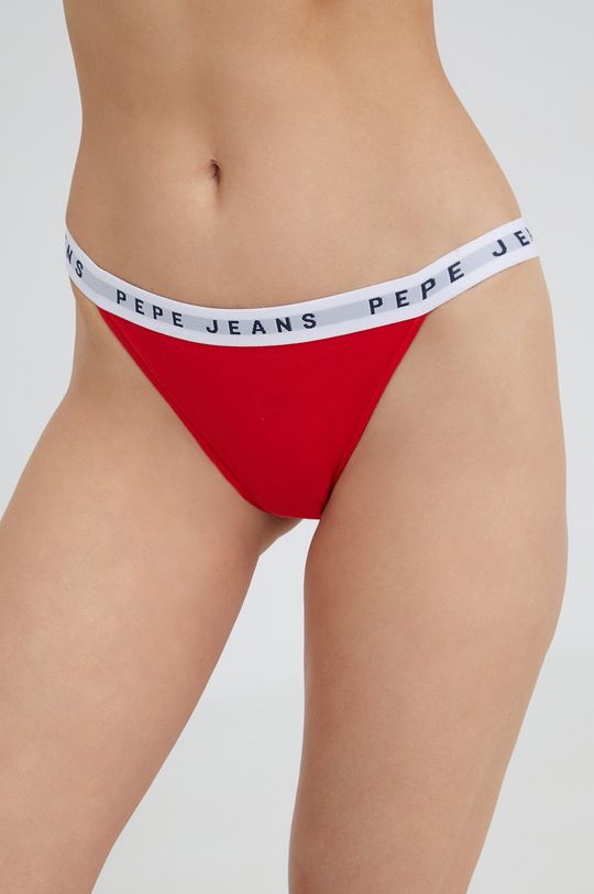 Kalhotky Pepe Jeans Lia červená