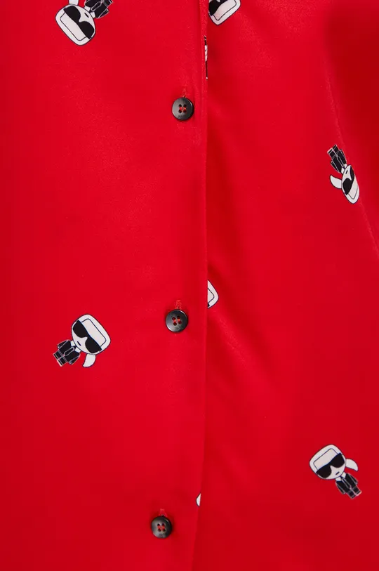 κόκκινο Πιτζάμες με μάσκα ύπνου ματιών Karl Lagerfeld