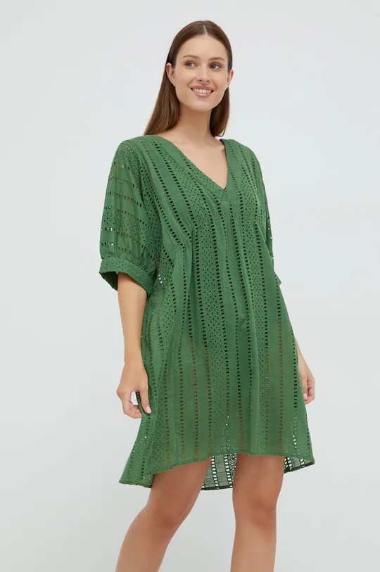 zelena Pamućna haljina za plažu Sisley Ženski