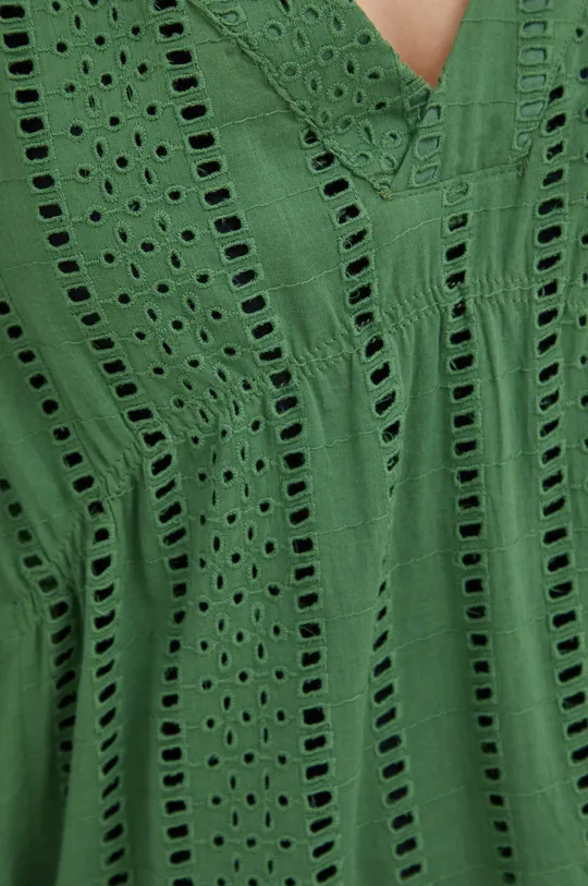 πράσινο Βαμβακερό φόρεμα παραλίας Sisley