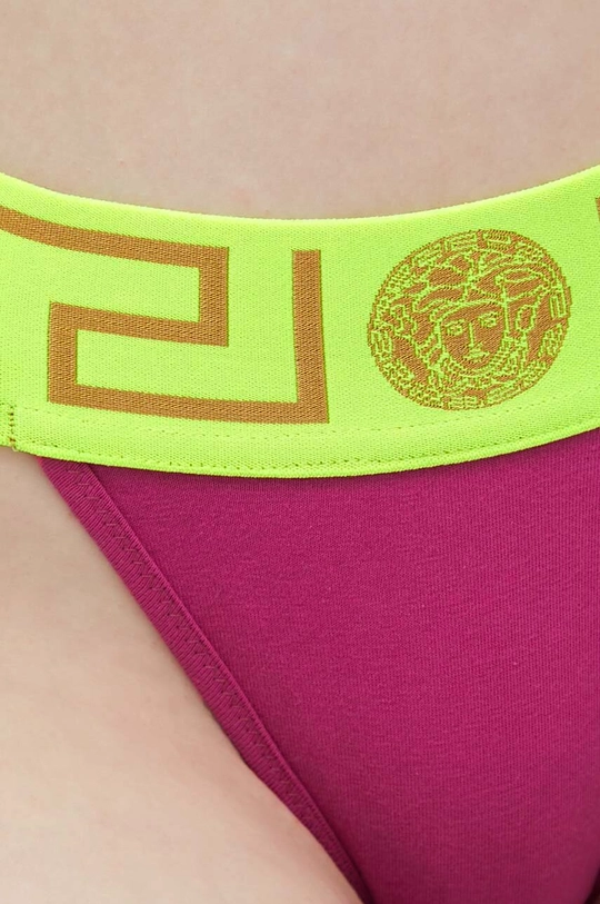 pink Versace thongs