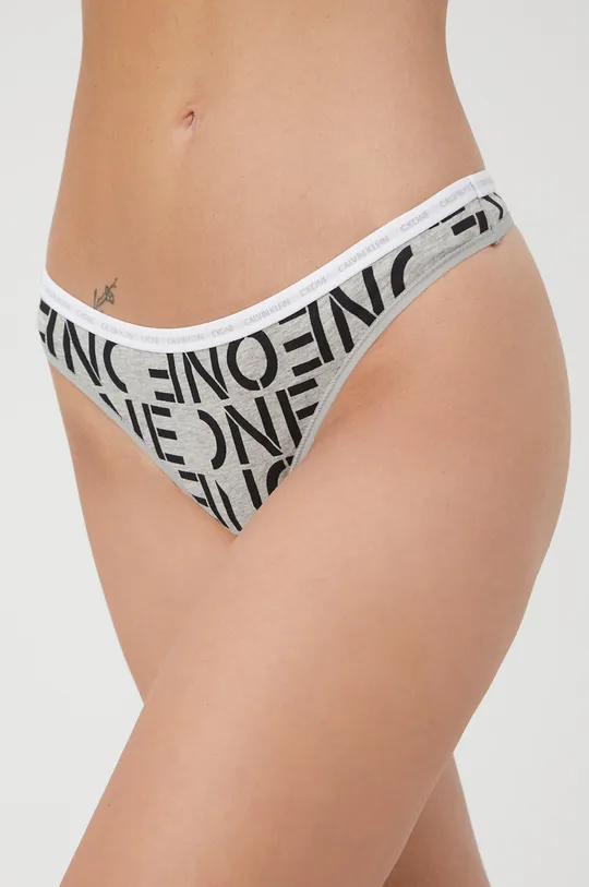 szary Calvin Klein Underwear figi CK One (2-pack) Damski