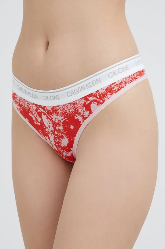 czerwony Calvin Klein Underwear stringi CK One Damski