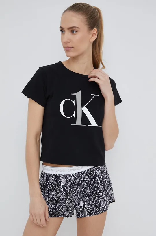 crna Pidžama Calvin Klein Underwear Ženski