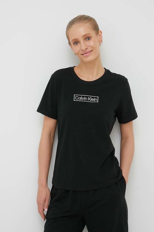 Pyžamové tričko Calvin Klein Underwear černá