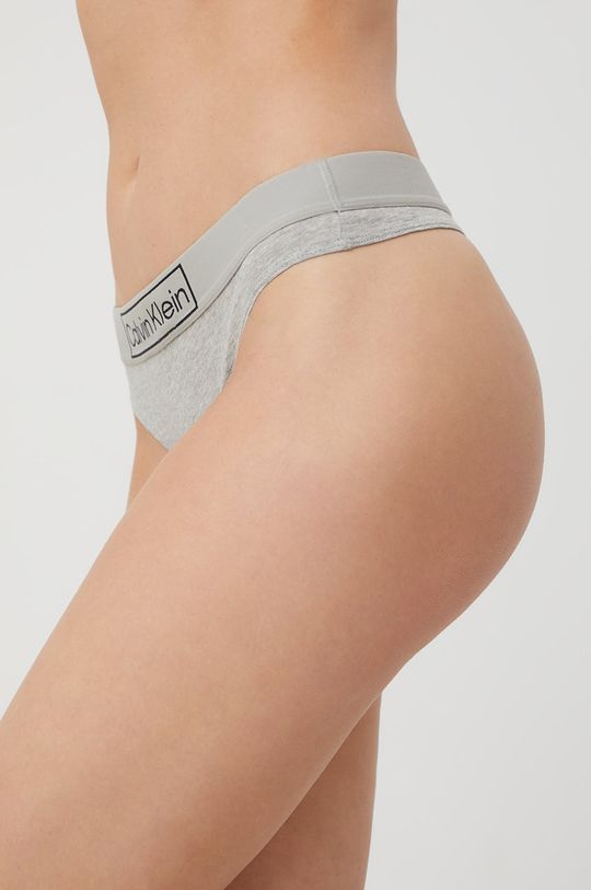 Calvin Klein Underwear stringi jasny szary