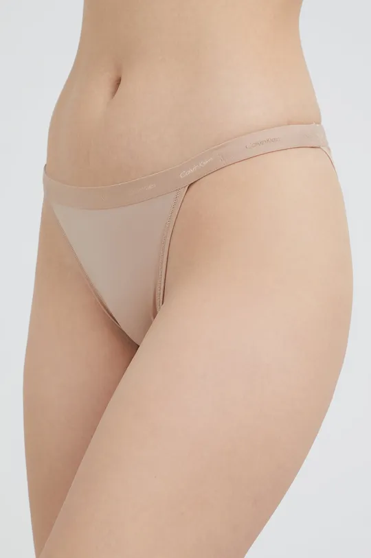 μπεζ Σλιπ Calvin Klein Underwear Γυναικεία