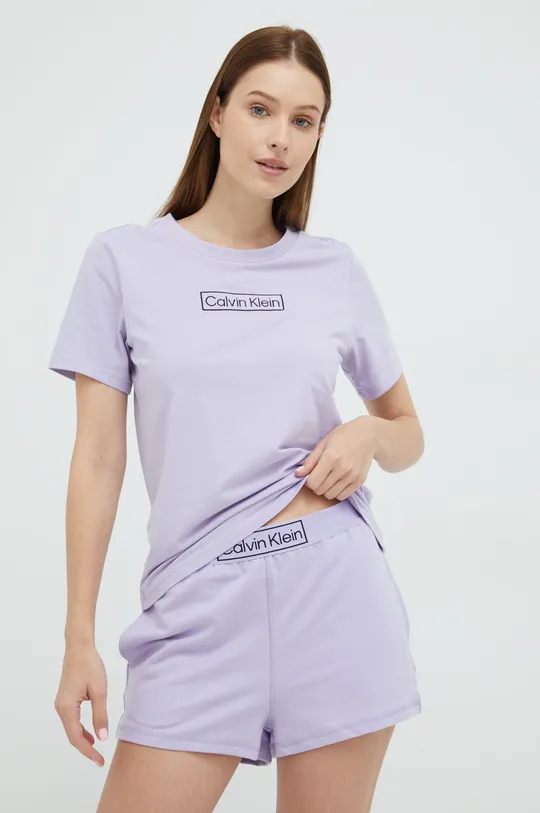 Піжама Calvin Klein Underwear фіолетовий