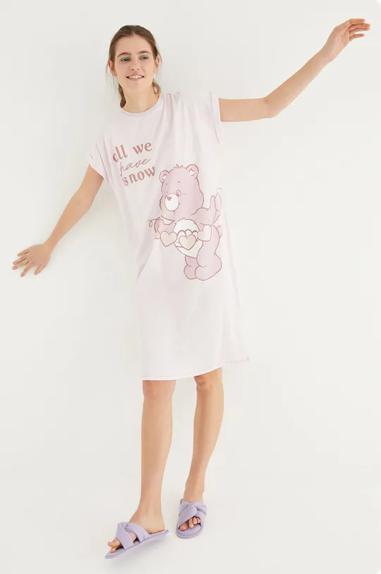 women'secret koszula piżamowa Care Bears różowy
