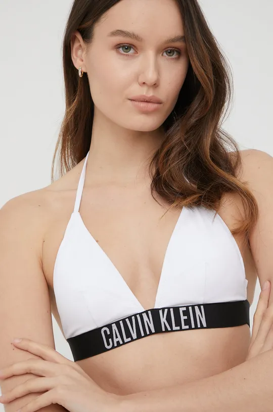 Kupaći grudnjak Calvin Klein bijela