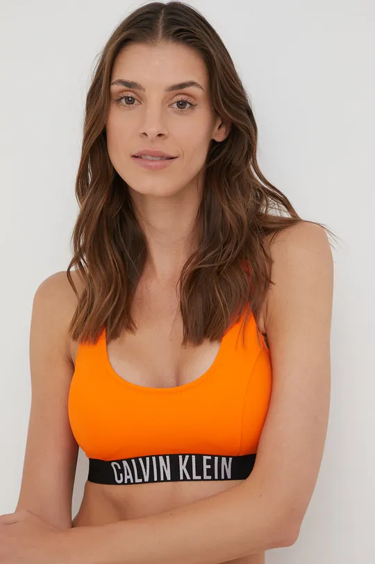 oranžová Plavková podprsenka Calvin Klein Dámsky