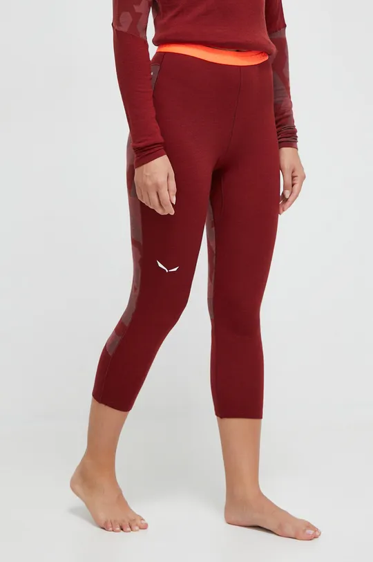 burgundia Salewa funkcionális legging Női