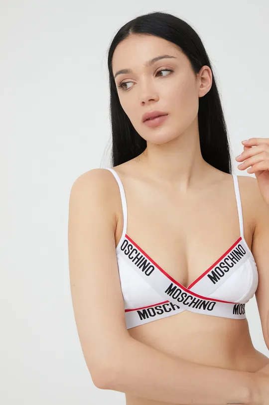bela Modrček Moschino Underwear Ženski
