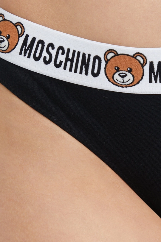 čierna Tangá Moschino Underwear