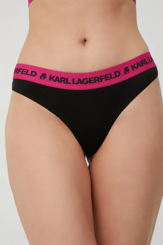 čierna Tangá Karl Lagerfeld Dámsky
