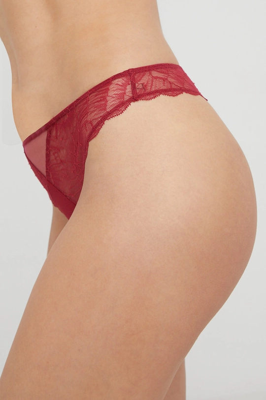 Tangá Calvin Klein Underwear burgundské