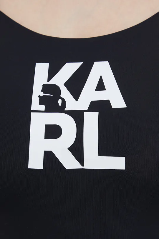 crna Jednodijelni kupaći kostim Karl Lagerfeld
