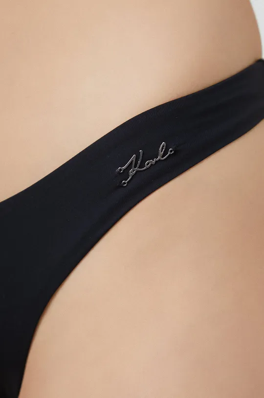 fekete Karl Lagerfeld brazil bikini alsó