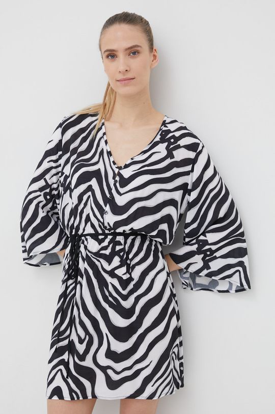 czarny Karl Lagerfeld sukienka plażowa KL22WCU12 Damski