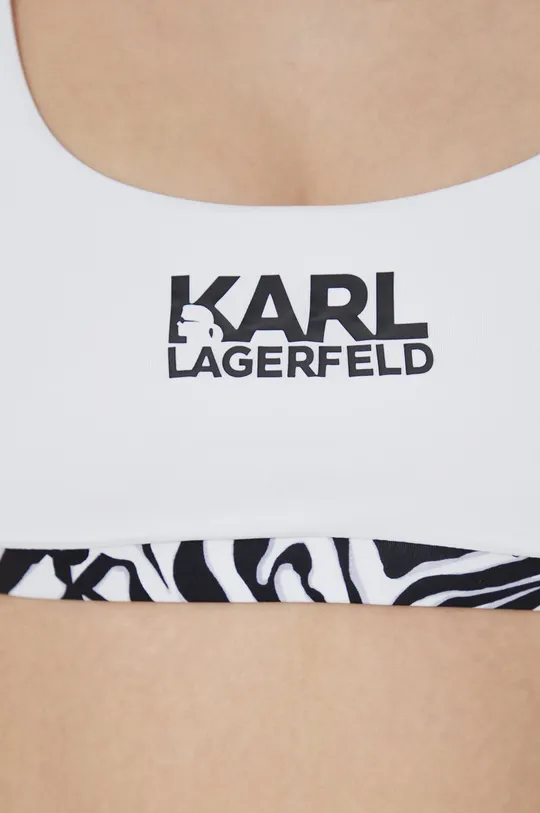 biały Karl Lagerfeld biustonosz kąpielowy KL22WTP24