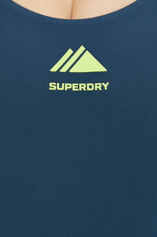 modrá Jednodielne plavky Superdry