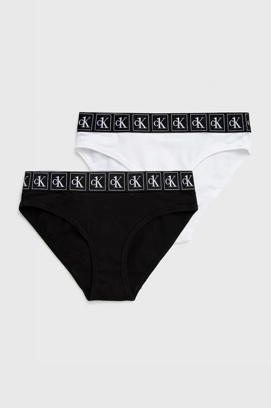 czarny Calvin Klein Underwear figi dziecięce (2-pack) Dziewczęcy