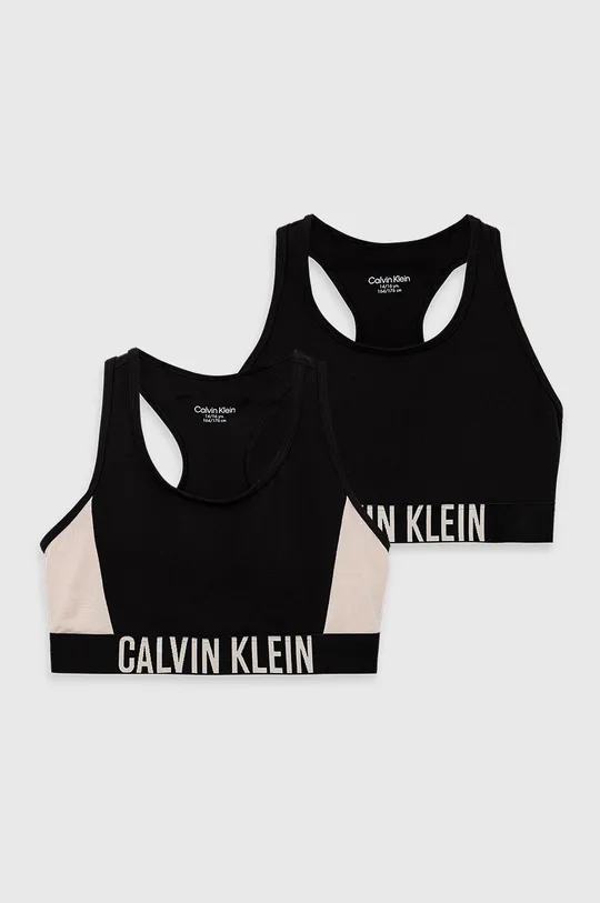czarny Calvin Klein Underwear biustonosz dziecięcy (2-pack) Dziewczęcy