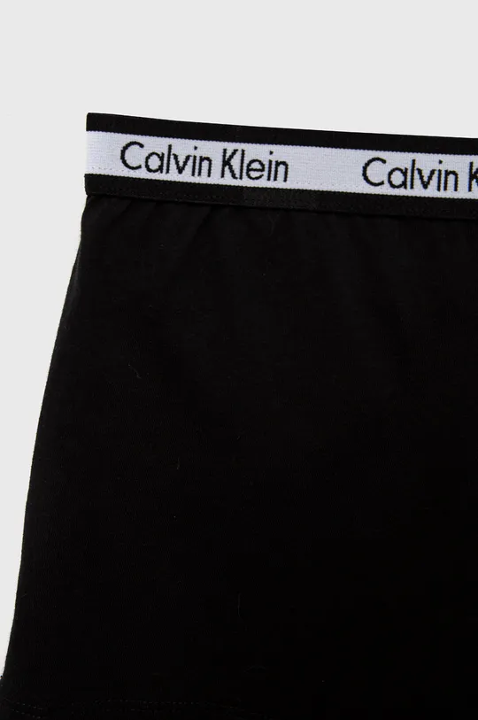 crna Dječja pamučna pidžama Calvin Klein Underwear