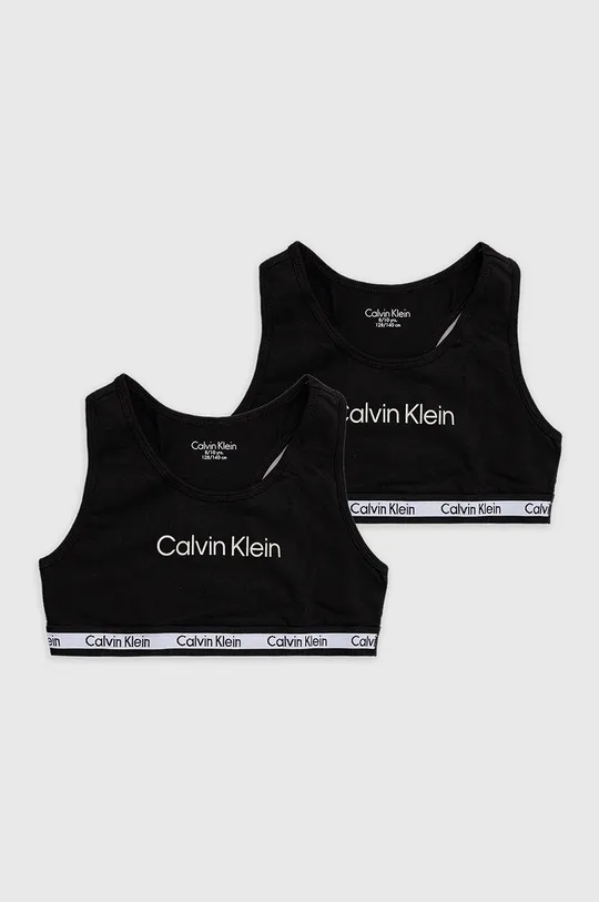 czarny Calvin Klein Underwear biustonosz dziecięcy (2-pack) Dziewczęcy
