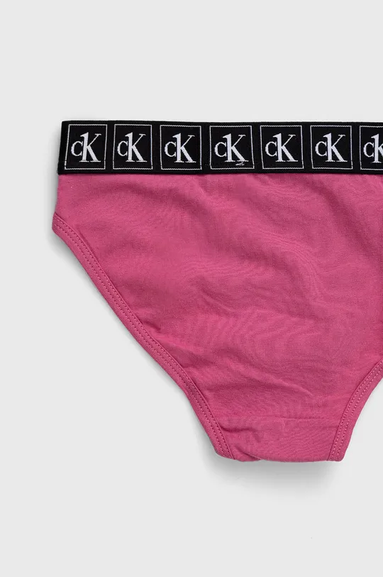 Calvin Klein Underwear figi dziecięce (2-pack) Podszewka: 100 % Bawełna, Materiał zasadniczy: 95 % Bawełna, 5 % Elastan, Taśma: 7 % Elastan, 60 % Poliamid, 33 % Poliester
