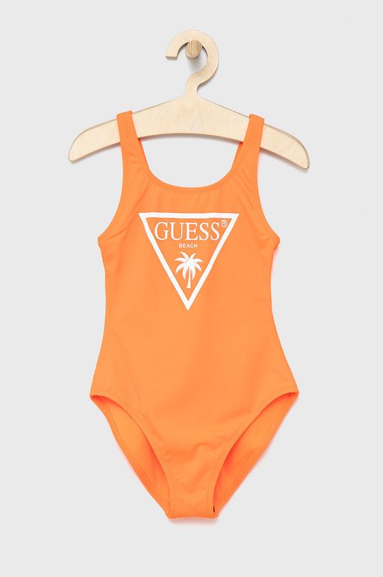 oranžová Dětské plavky Guess Dívčí