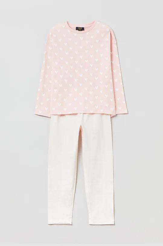 ροζ Παιδικές βαμβακερές πιτζάμες OVS Για κορίτσια