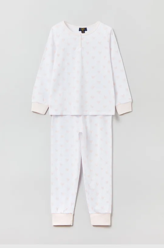 bijela Dječja pamučna pidžama OVS Za djevojčice