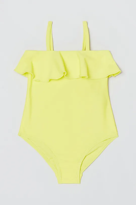 żółty OVS jednoczęściowy strój kąpielowy dziecięcy Dziewczęcy