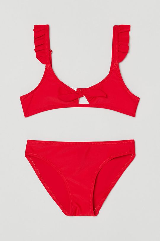 czerwony OVS dwuczęściowy strój kąpielowy dziecięcy Dziewczęcy
