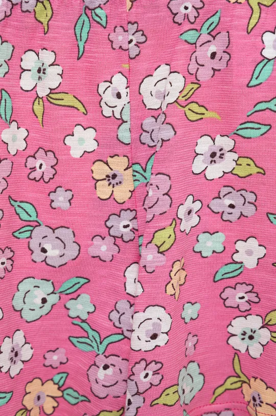 rózsaszín United Colors of Benetton gyerek pamut pizsama