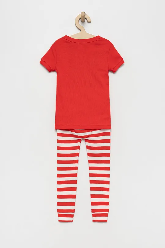 Detské bavlnené pyžamo GAP červená