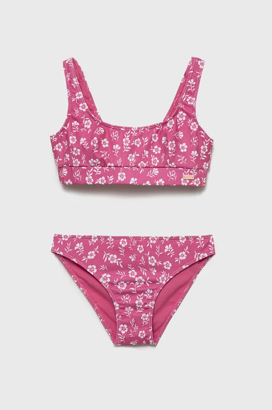 różowy Roxy dwuczęściowy strój kąpielowy dziecięcy Dziewczęcy