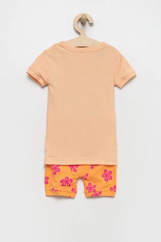 GAP piżama bawełniana dziecięca pomarańczowy