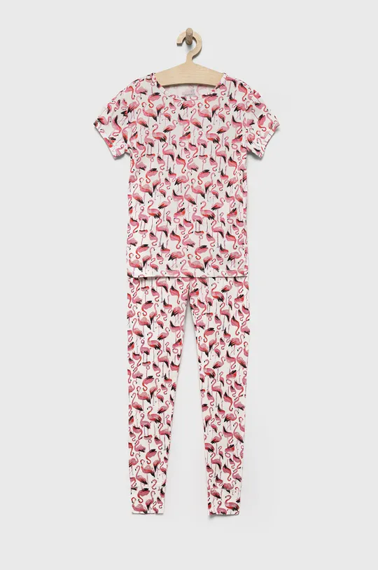 roza Otroška bombažna pižama GAP Dekliški