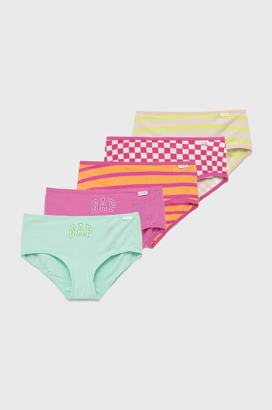 multicolor GAP figi dziecięce (5-pack) Dziewczęcy